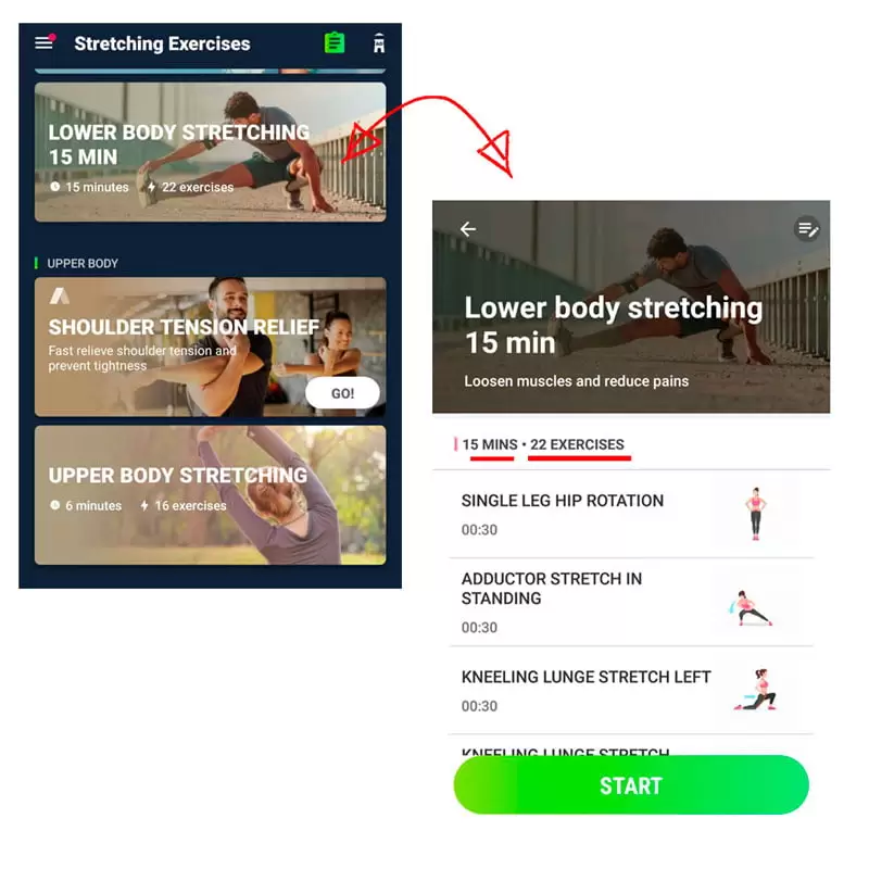 Stretches Exercises