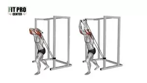 پشت بازو با کش از پشت